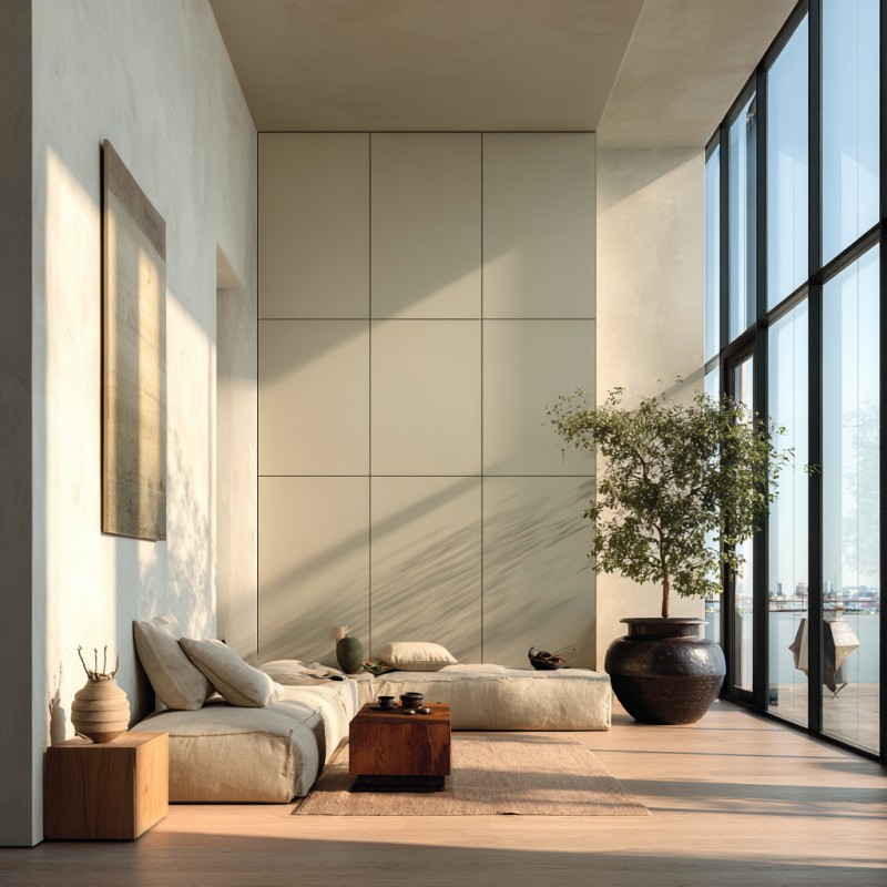 Minimalist Flat Wall Paneling